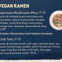 Menu  at Tonkotsu in West London