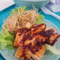 Fried Beancurd with fragrance sauce at TYY Veggie in Northeast Singapore