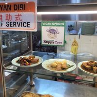 Vegan options decal! at TYY Veggie in Northeast Singapore