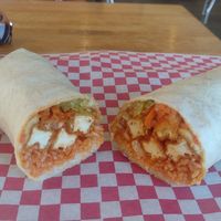 Tofu kimchi rice burrito at Chico & Chang in Macon