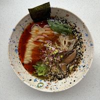 Miso ramen (version without egg is vegan)  at Miso Place in Krakow