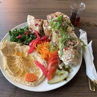 Habibi plate  at Mazaya Falafel - Legionów Józefa Piłsudskiego in Krakow