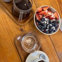 Dak Colombian pour over and Ethiopian espresso  at Fount Coffee + Kitchen in Morrisville