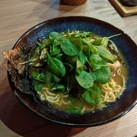Black garlic ramen! at Ichi go Ichi e in Salzburg