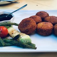 Homemade falafels  at La Higuera de Abuela in El Hierro