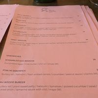 Menu at Ranny Ptaszek in Krakow