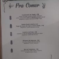 Menu at Shuffle Tiki Bar in Natal