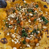 Pizza courge/cèpes/amandes at Mimí Pizzeria e Cucina in Ravello