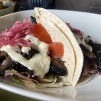 Mushroom tacos  at Lovage at the Gate Lodge Cafe in Boyle