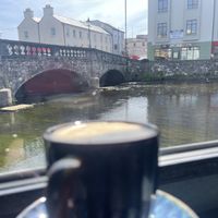 The view from inside  at Lovage at the Gate Lodge Cafe in Boyle