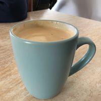 Soy flat white.  at Source Kitchen in Pemberton