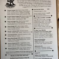 Lunch menu. The staff were very open to veganizing things, where possible.  at Source Kitchen in Pemberton