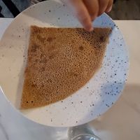Simple vegan pancake with sugar for my son at Crêperie des Promenades in Saint-brieuc