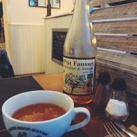 Local cider  at Crêperie des Promenades in Saint-brieuc