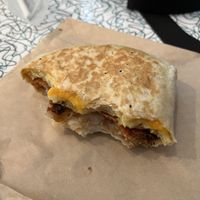 Brunch wrap  at Angelhearts Donuts in Ithaca