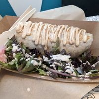 Good morning Ithaca burrito at Angelhearts Donuts in Ithaca