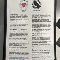 Menu page 1  at Angelhearts Donuts in Ithaca