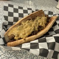 The Philly sandwichh  at Angelhearts Donuts in Ithaca