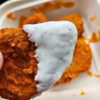 Buffalo nuggets were a great texture  at Angelhearts Donuts in Ithaca