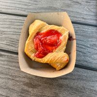 Strawberry cheese danish  at Angelhearts Donuts in Ithaca