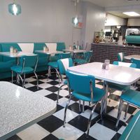 The diner at Angelhearts Donuts in Ithaca