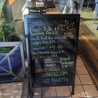 Specials board at Sa Bai Modern Thai in Phoenix