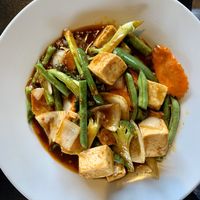 Pad Prik King with steamed tofu at Sa Bai Modern Thai in Phoenix