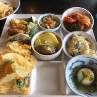 Vegetarian buffet at Sanchiya in Chiba