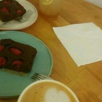 Flat white with coconut milk at Kawa in Poznan