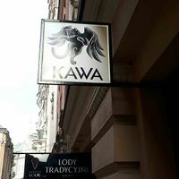 Sign at the door at Kawa in Poznan