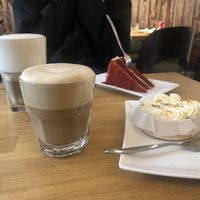 The red velvet is not vegan sadly! at Coffee and Cakes in Amsterdam