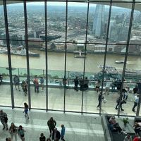 This is the view we had    at Darwin Brasserie - Sky Garden in London