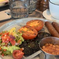 Vegan English breakfast   at Darwin Brasserie - Sky Garden in London