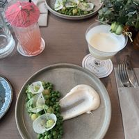 Mocktails & pea starter  at Darwin Brasserie - Sky Garden in London