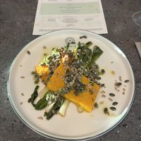 The slow roasted squash   at Darwin Brasserie - Sky Garden in London