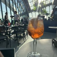 The best Aperol Spritz EVER (and it was well needed because it must’ve been 90 degrees in the sky garden when I was there)  at Darwin Brasserie - Sky Garden in London