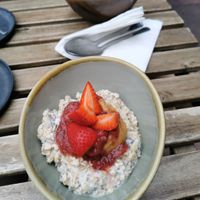 PB & J overnight oats. at T @ the dials in Brighton