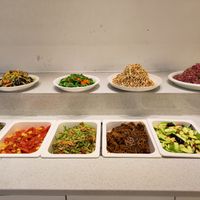 dishes at QīngXīn SùShí 清心素食 in Nanjing
