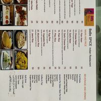 Menu Front   at BeBe Spice in Pai