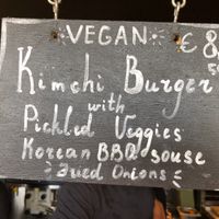 Kimchi Burger special at Food Crib in Amsterdam