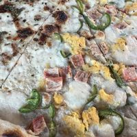 Hawaiian slice  at Pizza Flora in San Jose