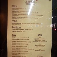 Staple menu, they generally have a couple more items they rotate in at Pizza Flora in San Jose