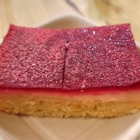Lemon Raspberry Cake at Veggie Grill by Next Level in Cambridge