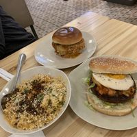 Chick’ Parm, Truffle Mac n Chz, Kimchi Burger  at Veggie Grill by Next Level in Cambridge