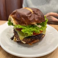 Jalapeño popper burger  at Veggie Grill by Next Level in Cambridge