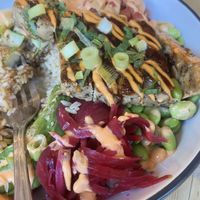 Teriyaki protein bowl, ordered as is  at Veggie Grill by Next Level in Cambridge