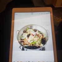 Menu displayed on ipads in English  at Zǎozǐ Shù - Vegetarian Life Style in Ningbo