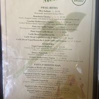 Menu   at La Campania in Arundel