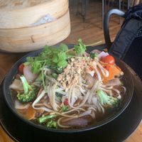 Mushroom noodles   at Casa Dumplings in Valparaiso