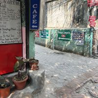Follow the signs!  at French Creperie and Bar in Kathmandu